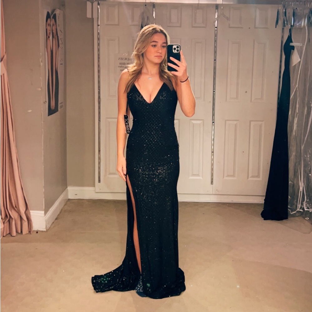 black jovani prom dress